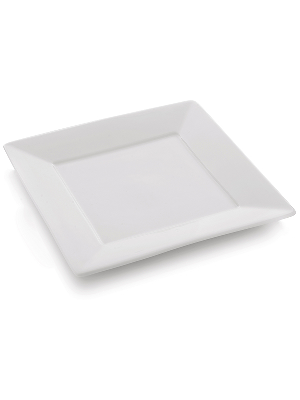 Πιάτο "Gourmet" Τετράγωνο Πορσελάνης