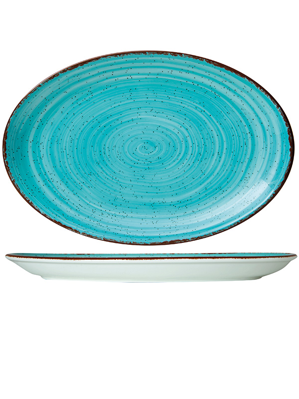 Πιατέλα "Tiffany" Οβάλ Πορσελάνη