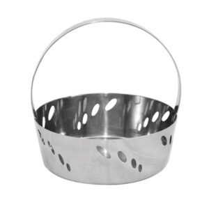 Ψωμιέρα Inox Με Χερούλι