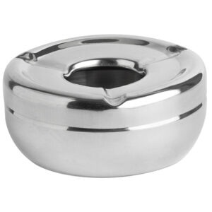 Σταχτοδοχείο Inox Αντιανεμικό Στρογγυλό