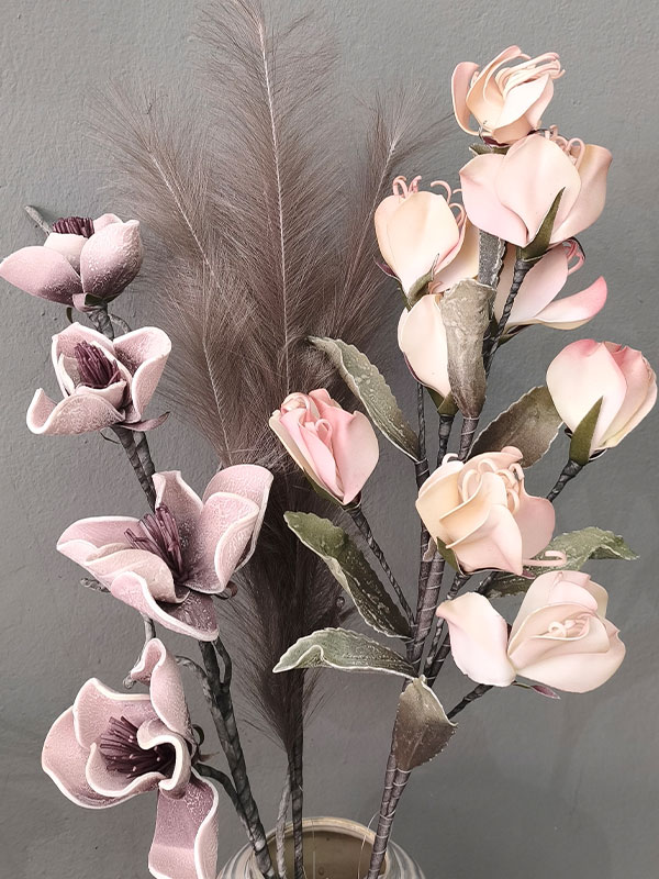 Διακοσμητικά Λουλούδια Foam Σύνθεση 23