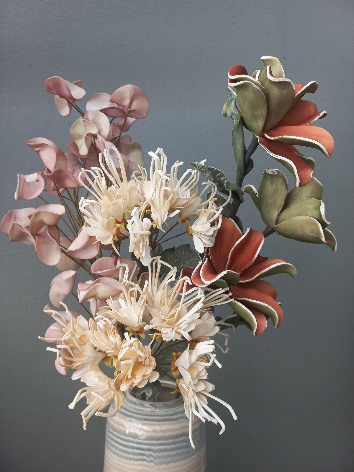 Διακοσμητικά Λουλούδια Foam Σύνθεση 31