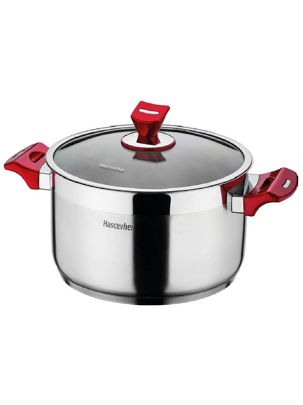 Κατσαρόλα Yaprak Inox Με Γυάλινο Καπάκι