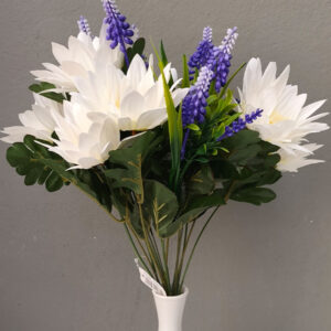 Διακοσμητικά Λουλούδια Σύνθεση Μαργαρίτα Λεβάντα (12238-16)