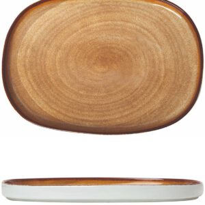 Πιατέλα "Sahara" Οβάλ Επίπεδη Πορσελάνης