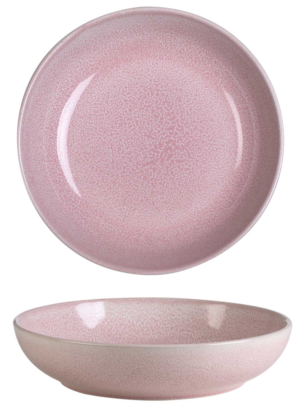 Σαλατιέρα "Pink" Reactive Glaze 22cm x 5hcm