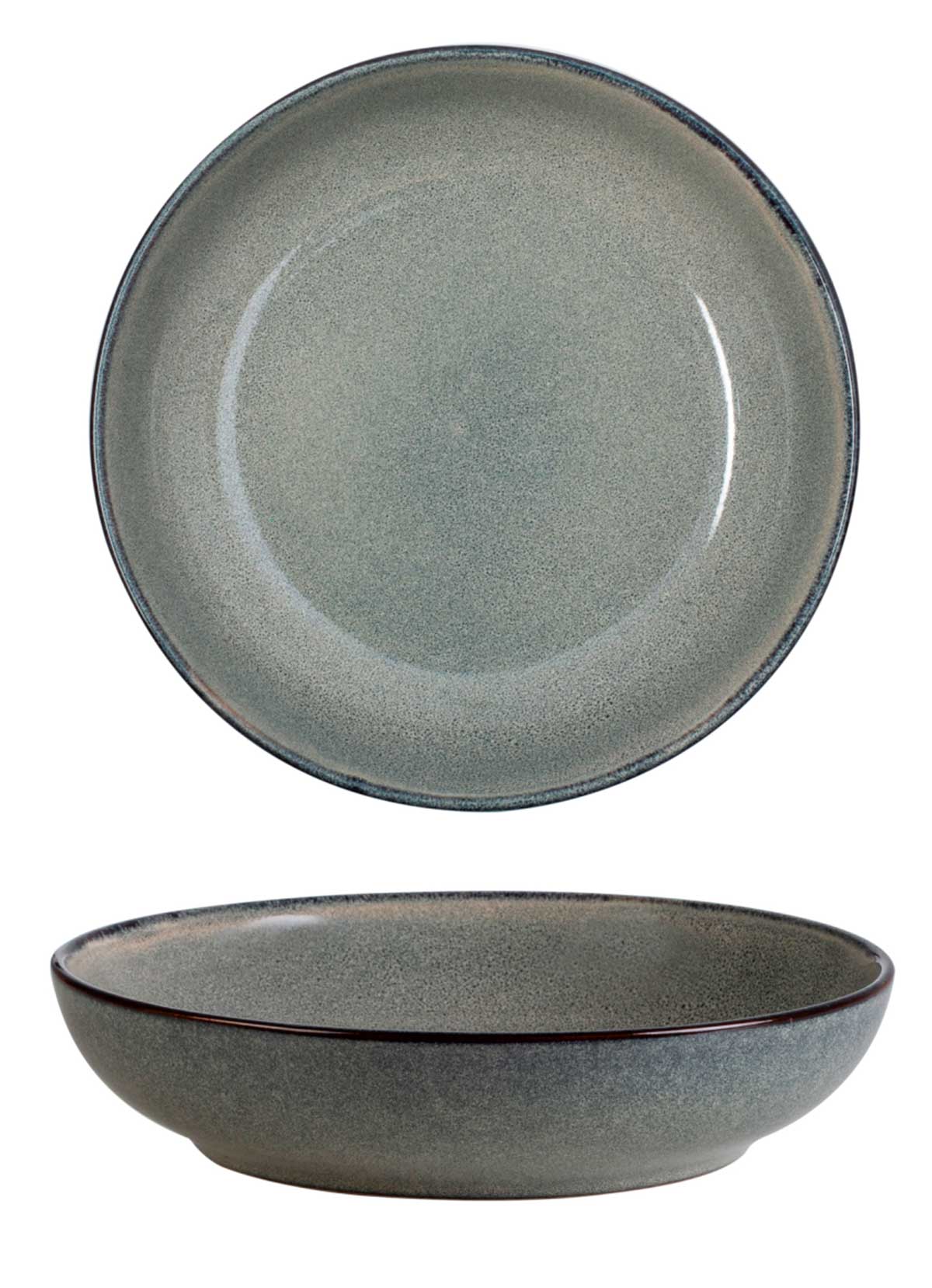 Σαλατιέρα "Grain" Reactive Glaze 22cm x 5hcm