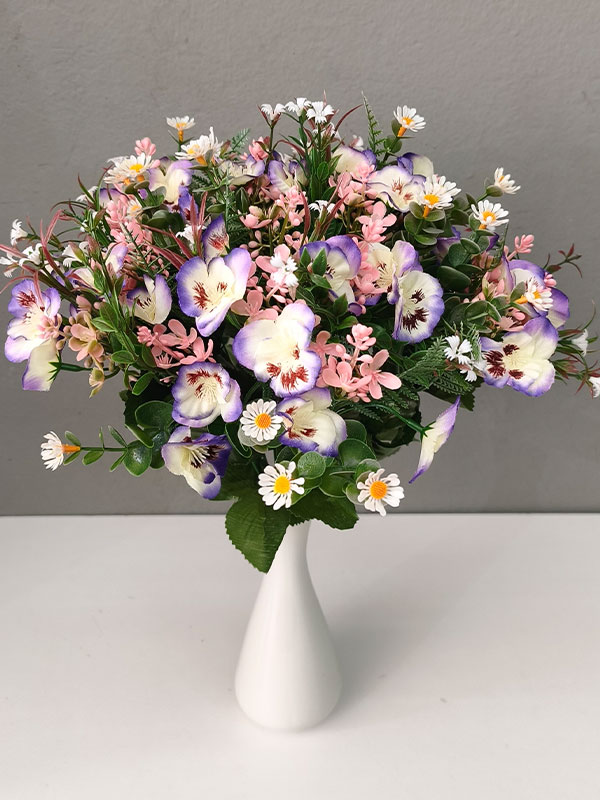 Διακοσμητικά Λουλούδια Σύνθεση Πανσές (32050) - Image 3