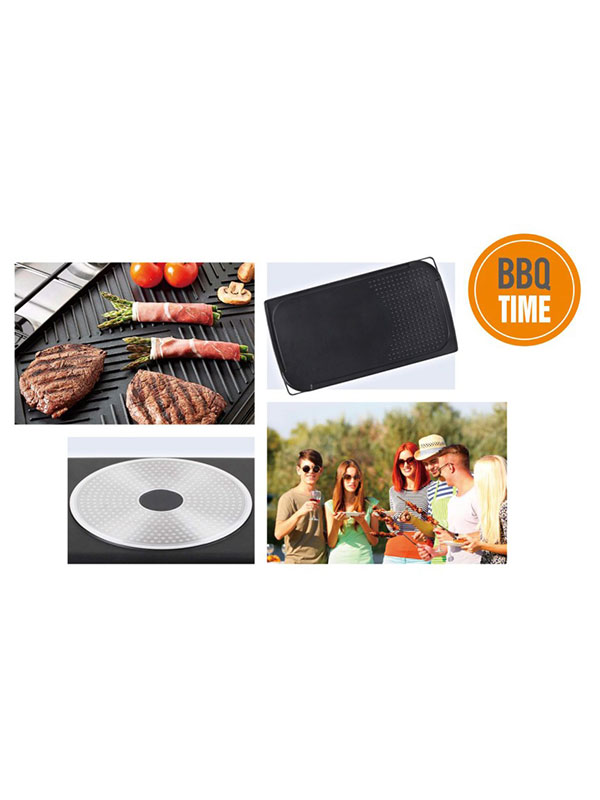 Πλάκα Ψησίματος Grill Αντικολλητική Αλουμινίου 52 x 28cm - Image 2