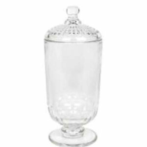 Μπισκοτιέρα Γυάλινη Κοντό Πόδι