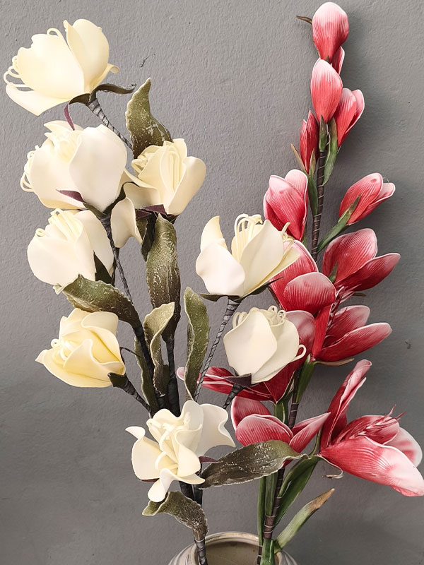 Διακοσμητικά Λουλούδια Foam Σύνθεση 44