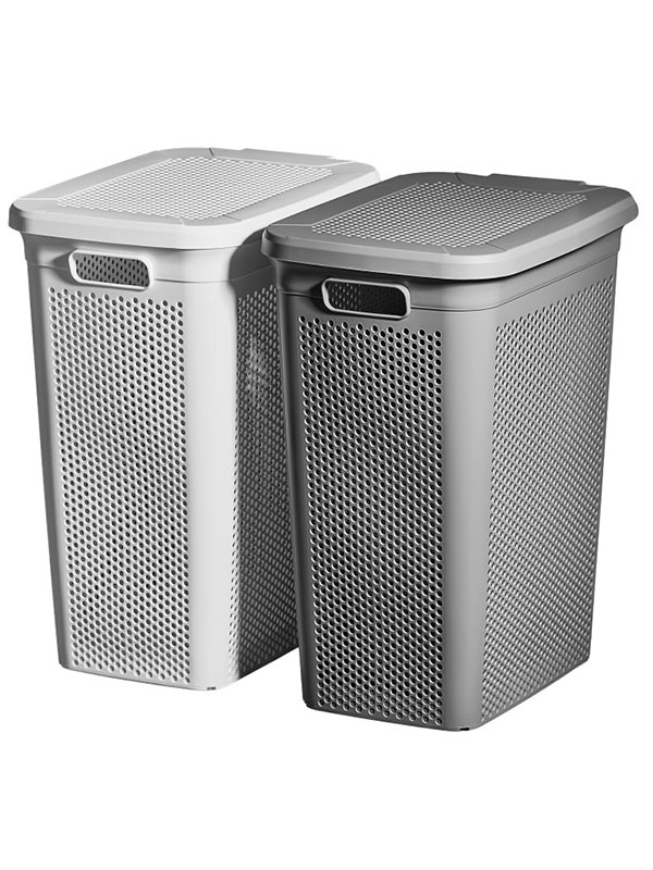 Καλάθι Απλύτων Πλεκτό Slim 29×41×51,5 hcm - Image 2