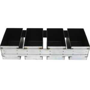 Φόρμα Ψωμιού Αντικολλητική 4 Θέσεων 12x9x9hcm