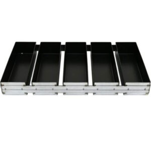 Φόρμα Ψωμιού Αντικολλητική 5 Θέσεων 30x9x6hcm