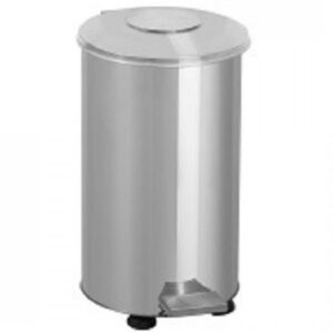 Κάδος Ανοξείδωτος με Πεντάλ & Ρόδες