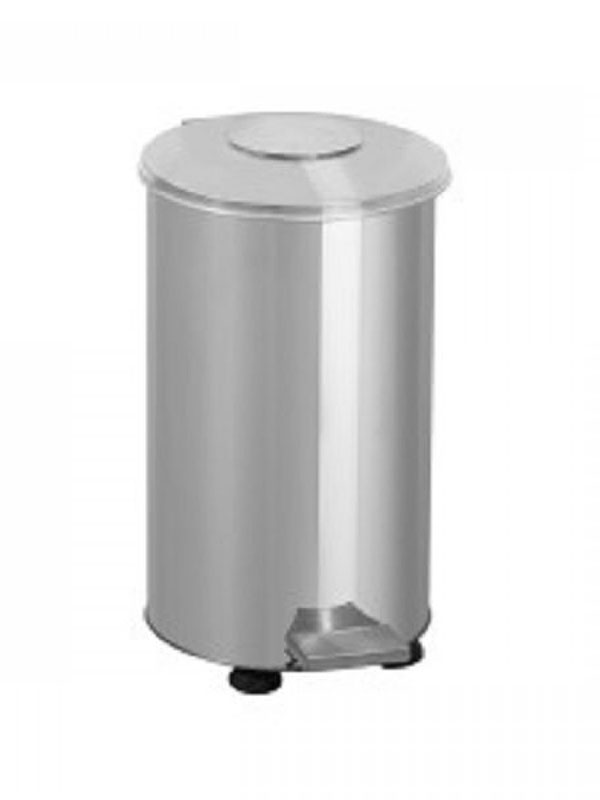 Κάδος Ανοξείδωτος με Πεντάλ & Ρόδες