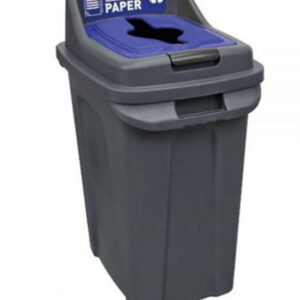 Κάδος Απορριμμάτων Ανακύκλωσης Χαρτιού Με Μπλε Καπάκι