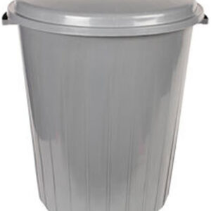 Κάδος Απορριμμάτων Πλαστικός Με Καπάκι Γκρι