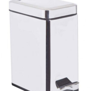 Κάδος Πεντάλ Μεταλλικός Ορθογώνιος Inox 5Lt