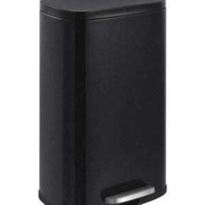 Κάδος Πεντάλ Απορριμμάτων Inox Soft Close Μαύρο 30Lt