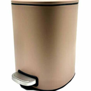 Κάδος Πεντάλ Μεταλλικός Τετράγωνος 5Lt Soft Close Coffee - Red