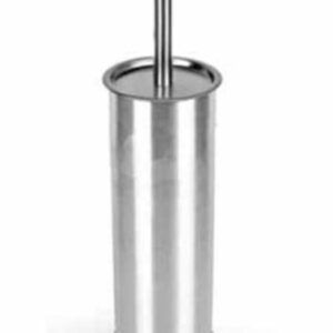 Πιγκάλ Μεταλλικό Στρογγυλό Inox Με Μαύρη Βούρτσα