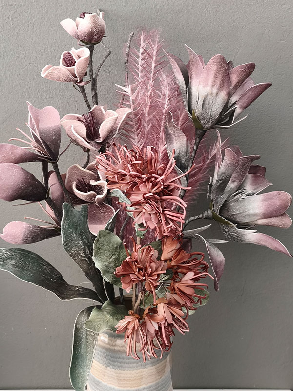 Λουλούδια Διακοσμητικά Foam Σύνθεση 62