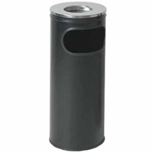Σταχτοδοχείο Δαπέδου Μαύρο Inox 12lt