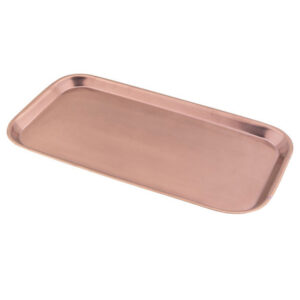 Πιατέλα Ορθογώνια Inox Copper Mat 26x13cm