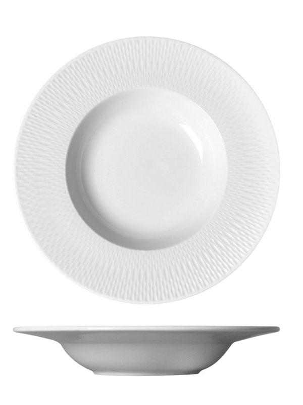 Πιάτο "Elegance" Βαθύ Ø23cm Prestige Πορσελάνης