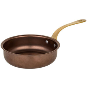 Τηγάνι Σερβιρίσματος Inox Copper Mat Ø13.5x3.8cm με Μπρούτζινο Χερούλι